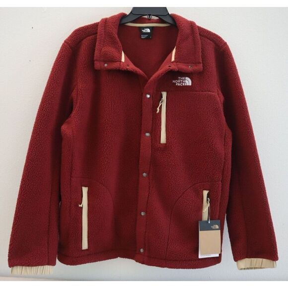 The North Face NF0A7V3O6R3 Men's Sz L Cordovan Red Parkview Fleece Jacket - Picture 1 of 5